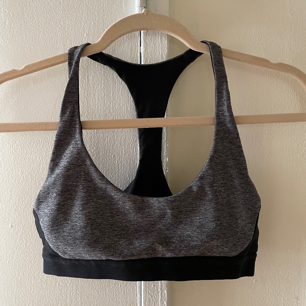Lululemon Sports Bra, Dark Gray, size 4